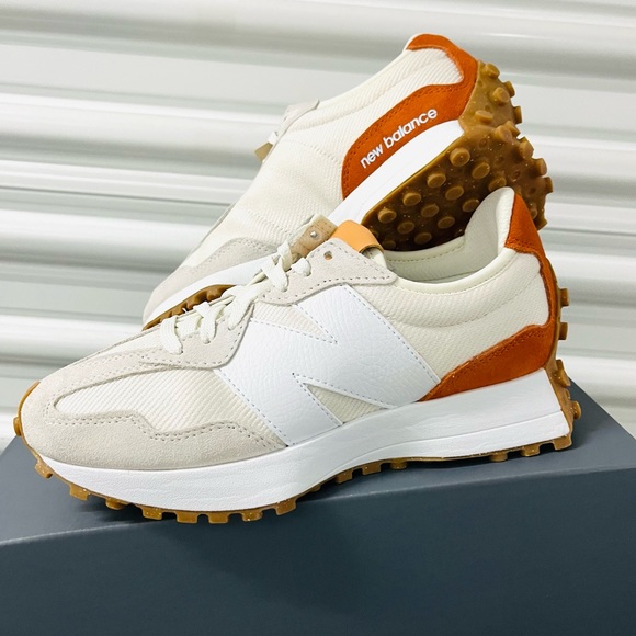 New Balance 327 Casual Sneakers Shoes various sizes White Cream Brown size 9.5 - Picture 6 of 11